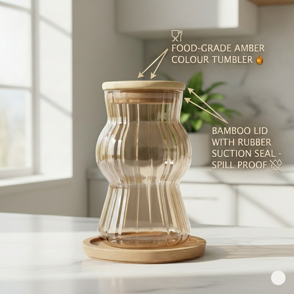 The Amber Ripple Tumbler