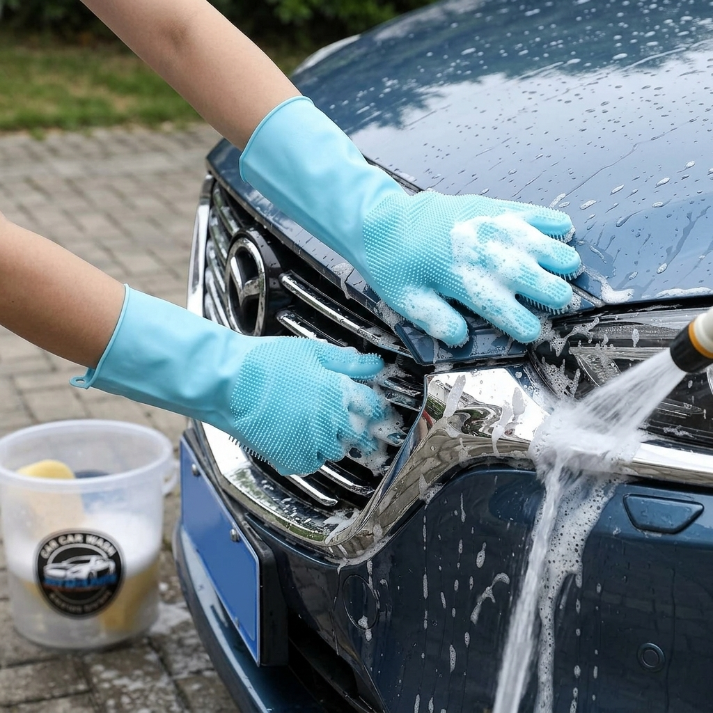 Silicone Scrubber Gloves